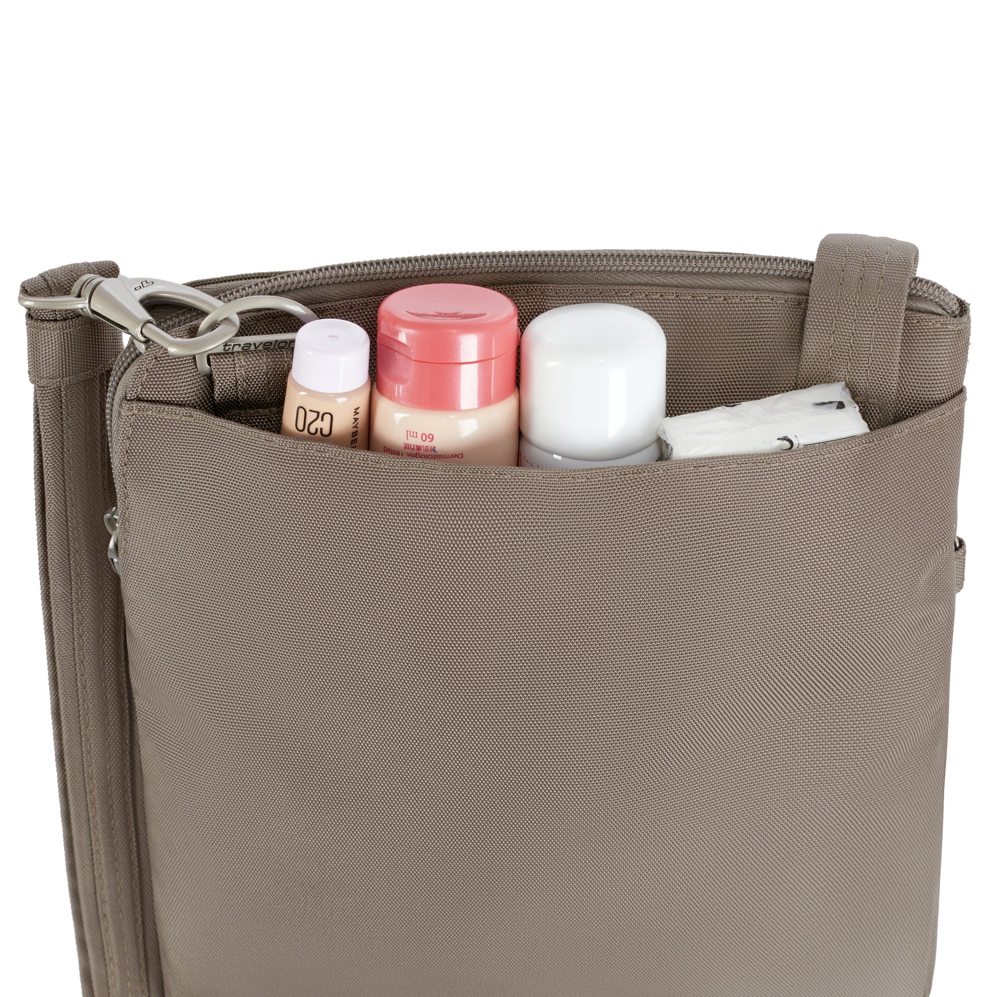Travelon Cross-Body Bag Travelon Anti-Theft Classic Slim Double Zip Crossbody