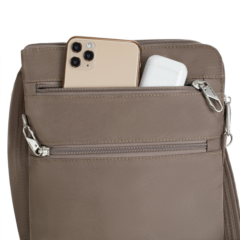 Travelon Cross-Body Bag Travelon Anti-Theft Classic Slim Double Zip Crossbody
