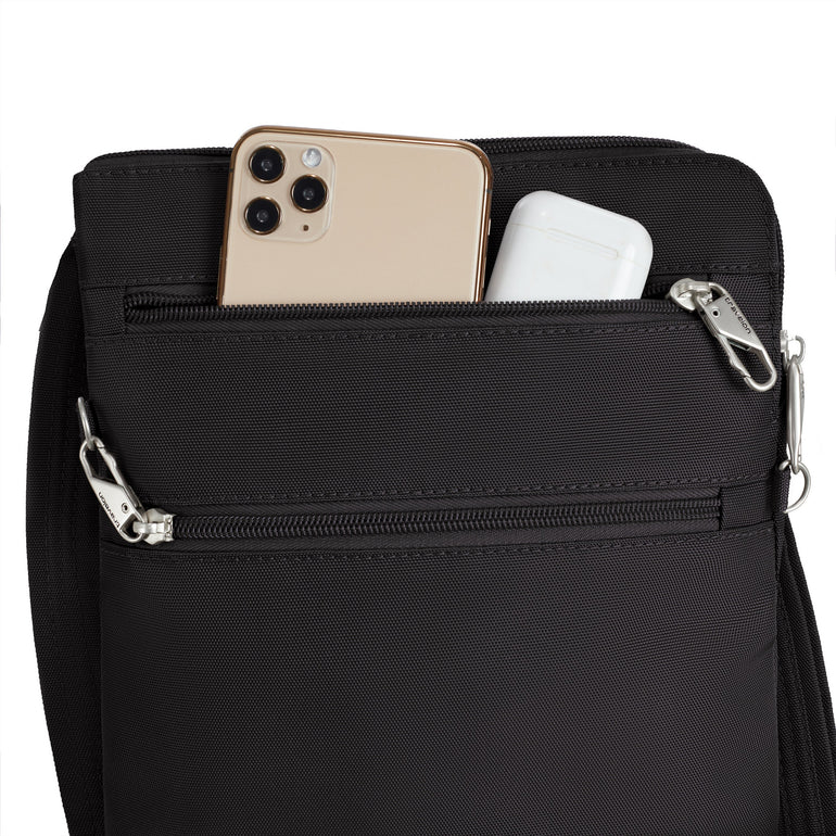Travelon Cross-Body Bag Travelon Anti-Theft Classic Slim Double Zip Crossbody