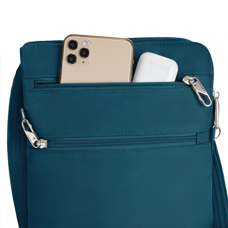 Travelon Cross-Body Bag Travelon Anti-Theft Classic Slim Double Zip Crossbody