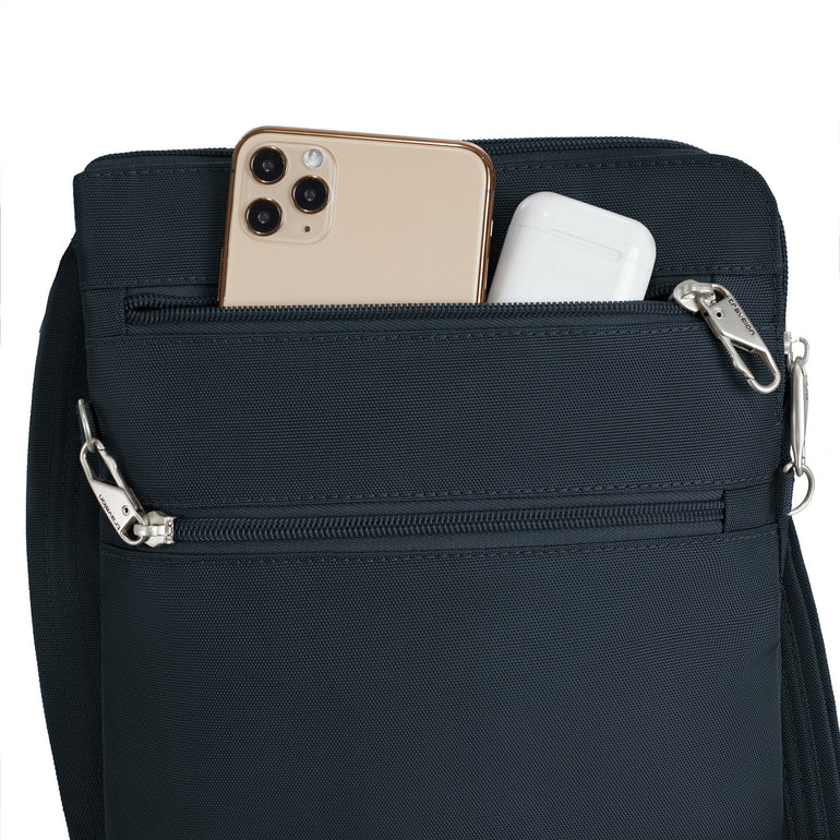 Travelon Cross-Body Bag Travelon Anti-Theft Classic Slim Double Zip Crossbody