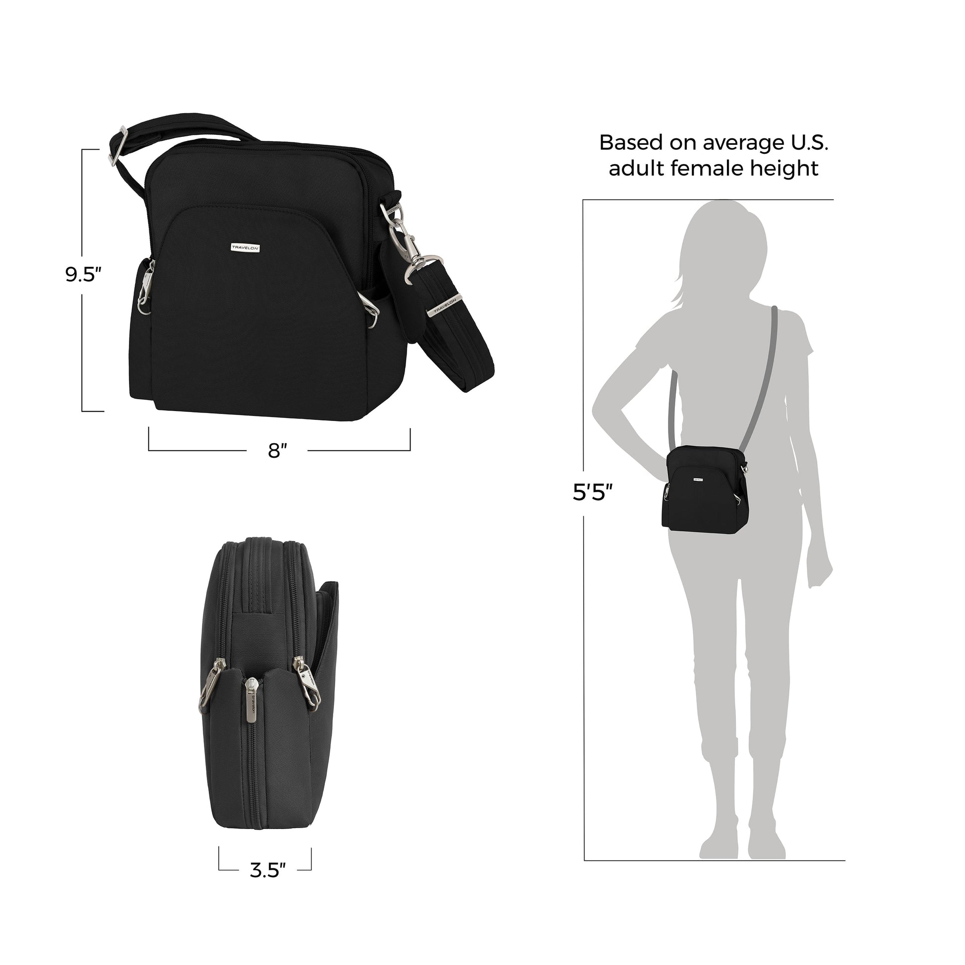 Travelon Cross-Body Bag Travelon Anti-Theft Classic Travel Bag
