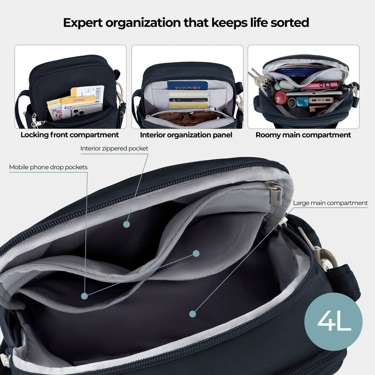 Travelon Cross-Body Bag Travelon Anti-Theft Classic Travel Bag