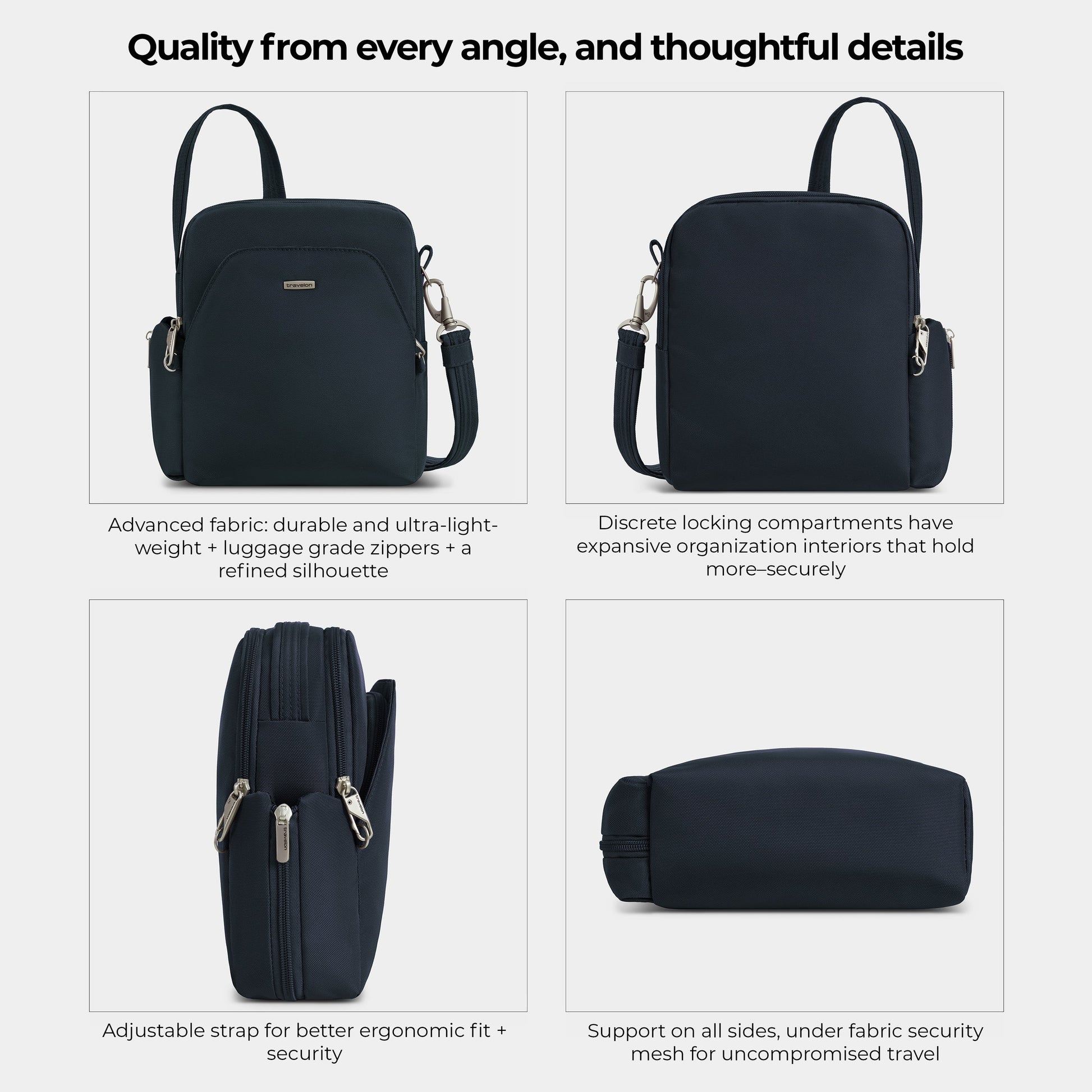Travelon Cross-Body Bag Travelon Anti-Theft Classic Travel Bag