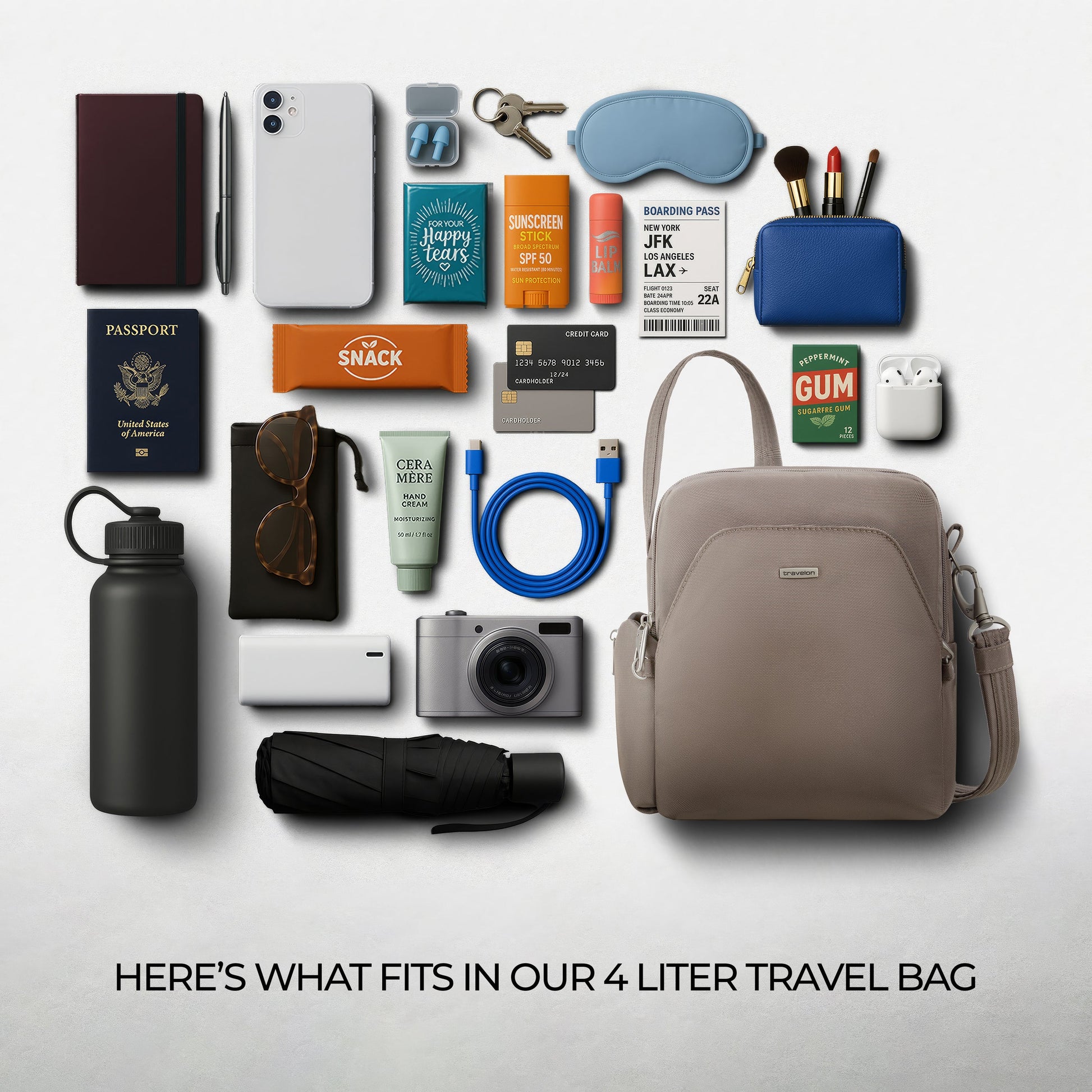 Travelon Cross-Body Bag Travelon Anti-Theft Classic Travel Bag