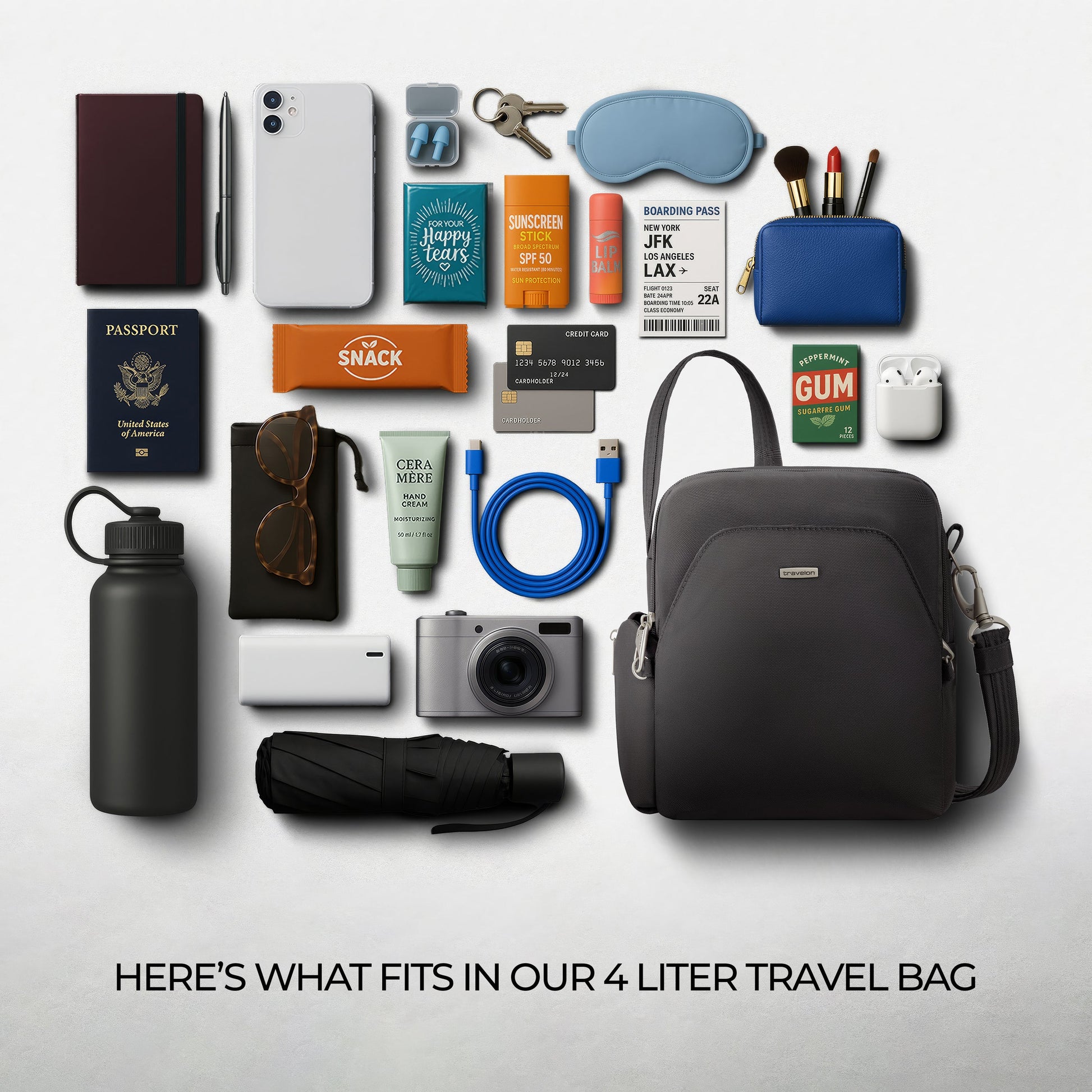 Travelon Cross-Body Bag Travelon Anti-Theft Classic Travel Bag