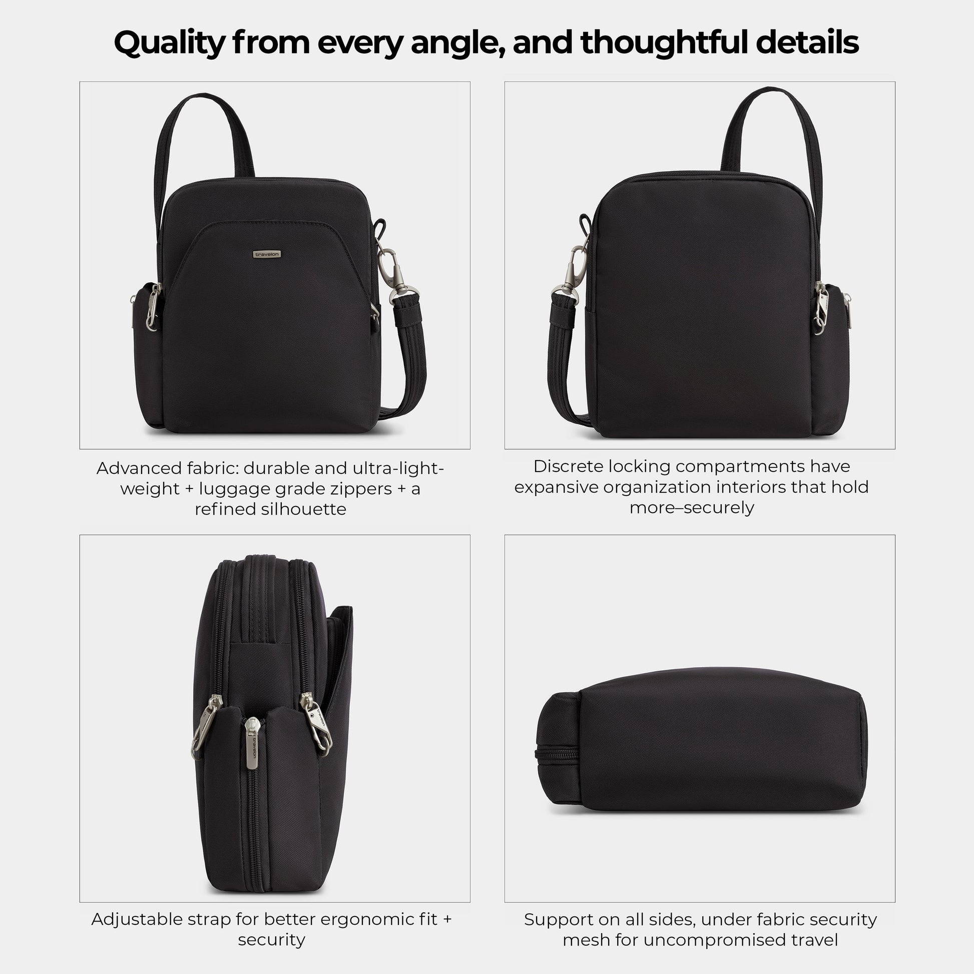 Travelon Cross-Body Bag Travelon Anti-Theft Classic Travel Bag