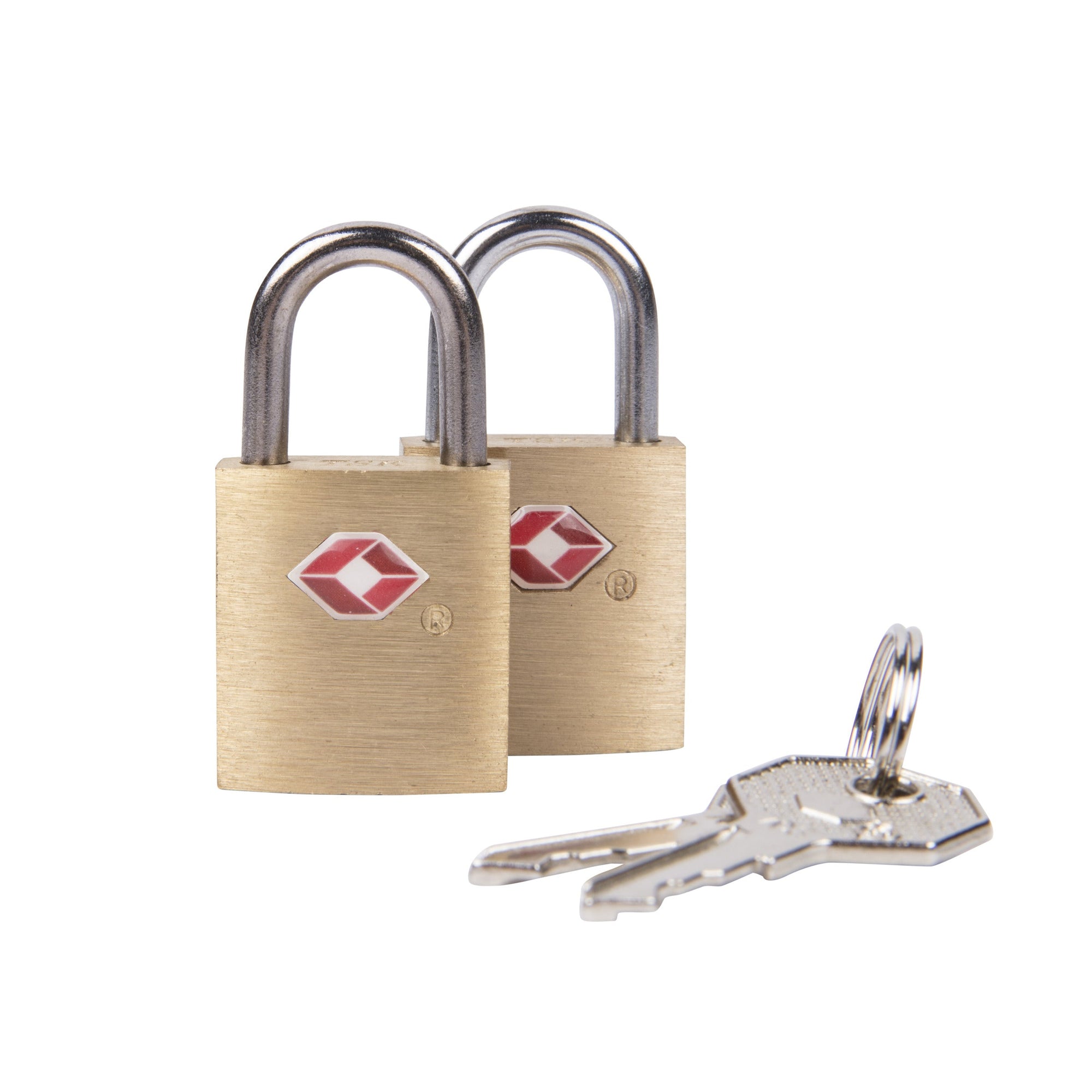 Travelon Locks Brass Travelon Set of 2 TSA Accepted Padlocks - Brass