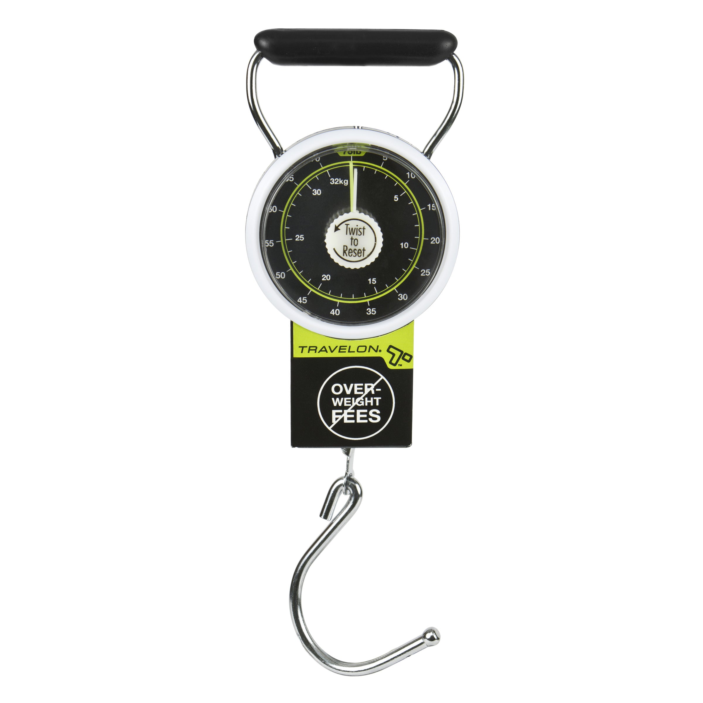 Travelon Luggage Scale Black Travelon Stop & Lock Luggage Scale with Tape Measure