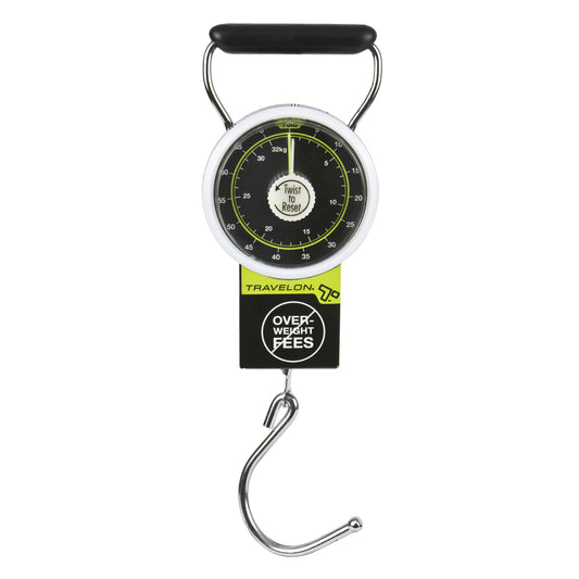 Travelon Luggage Scale Black Travelon Stop & Lock Luggage Scale with Tape Measure