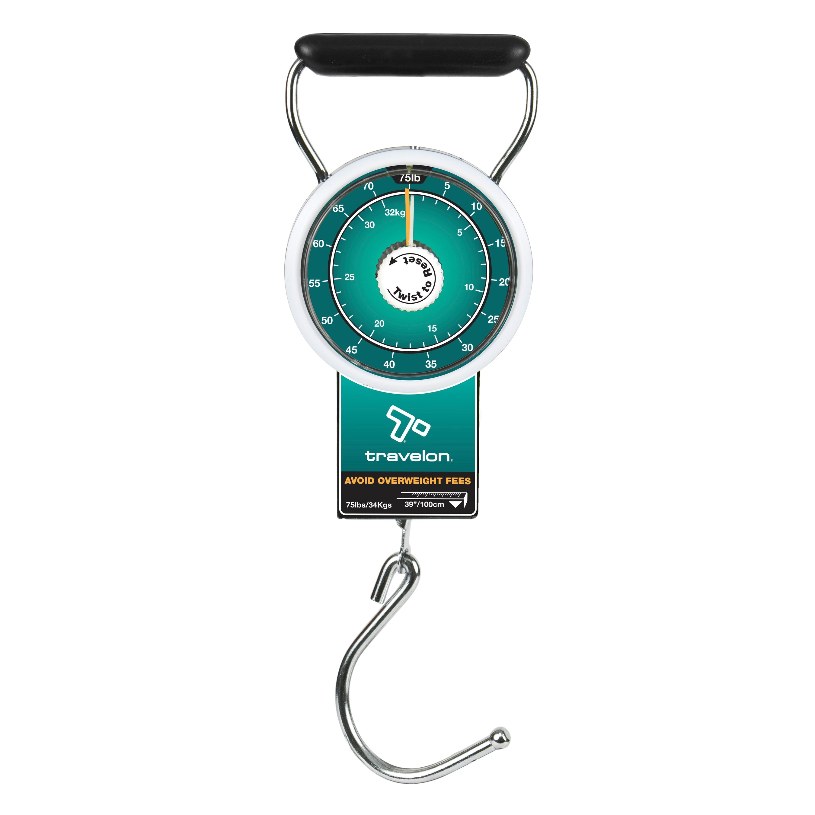 Travelon Luggage Scale Teal Travelon Stop & Lock Luggage Scale with Tape Measure