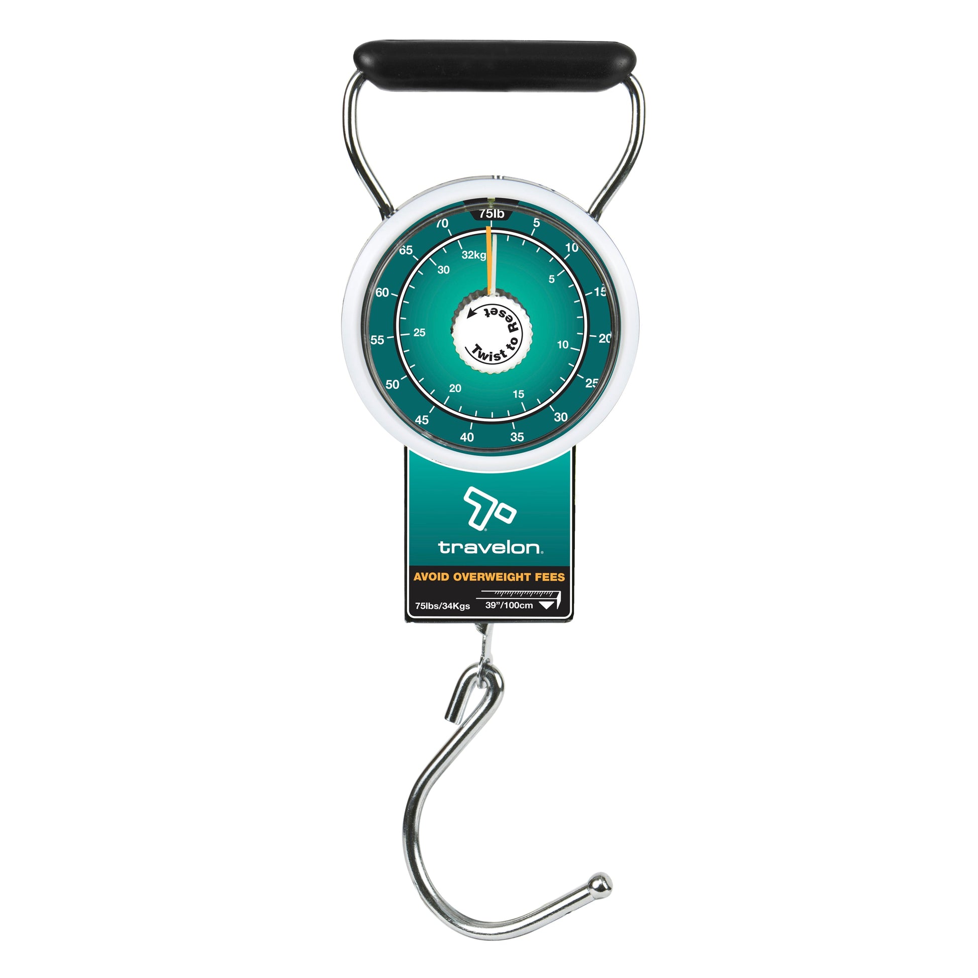 Travelon Luggage Scale Teal Travelon Stop & Lock Luggage Scale with Tape Measure
