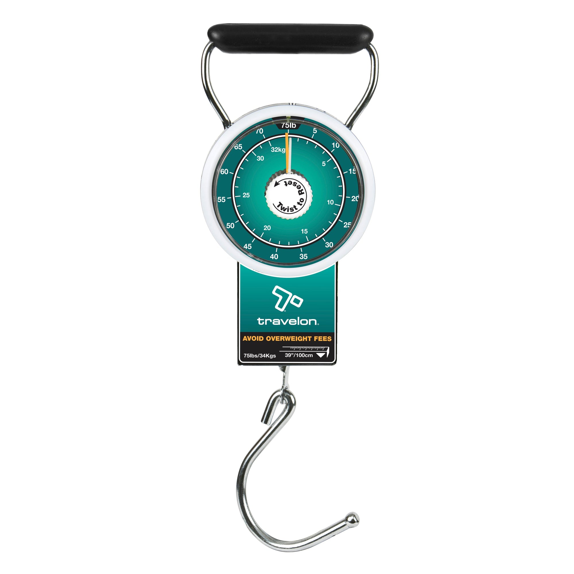 Travelon Luggage Scale Teal Travelon Stop & Lock Luggage Scale with Tape Measure