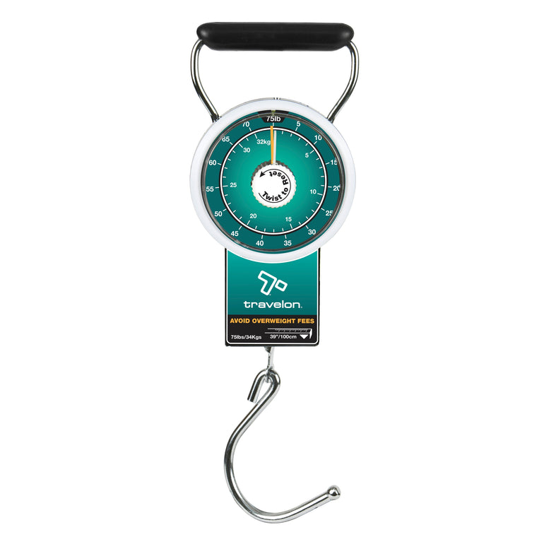 Travelon Luggage Scale Teal Travelon Stop & Lock Luggage Scale with Tape Measure
