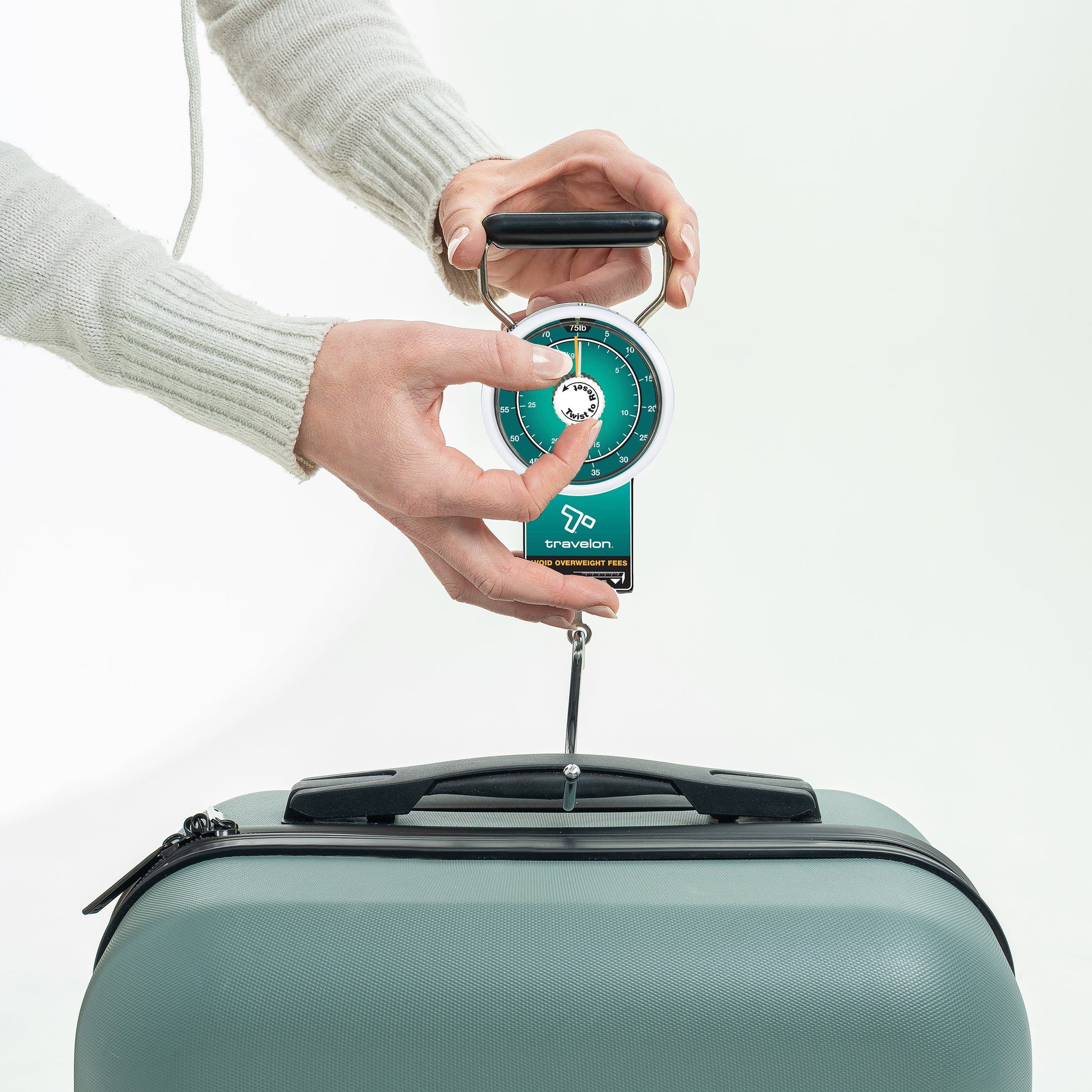 Travelon Luggage Scale Travelon Stop & Lock Luggage Scale with Tape Measure