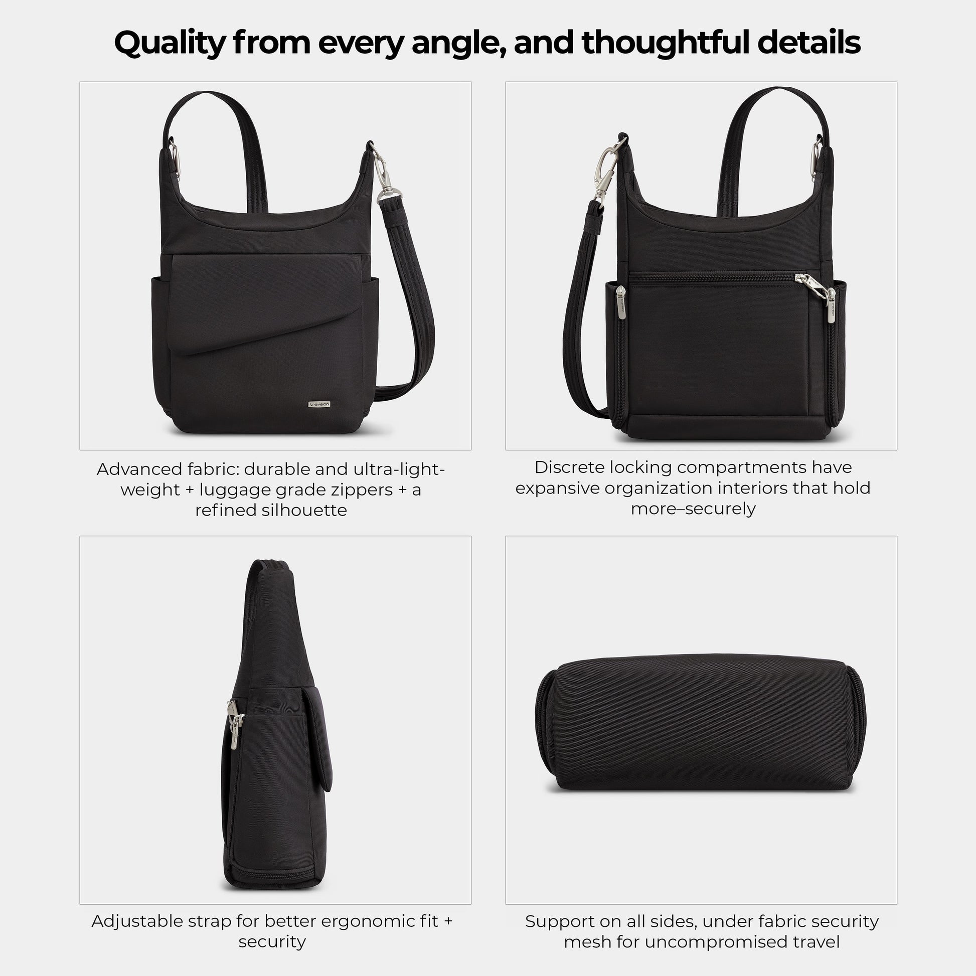 Travelon Messenger Travelon Anti-Theft Classic Messenger Bag (RFID Blocking)