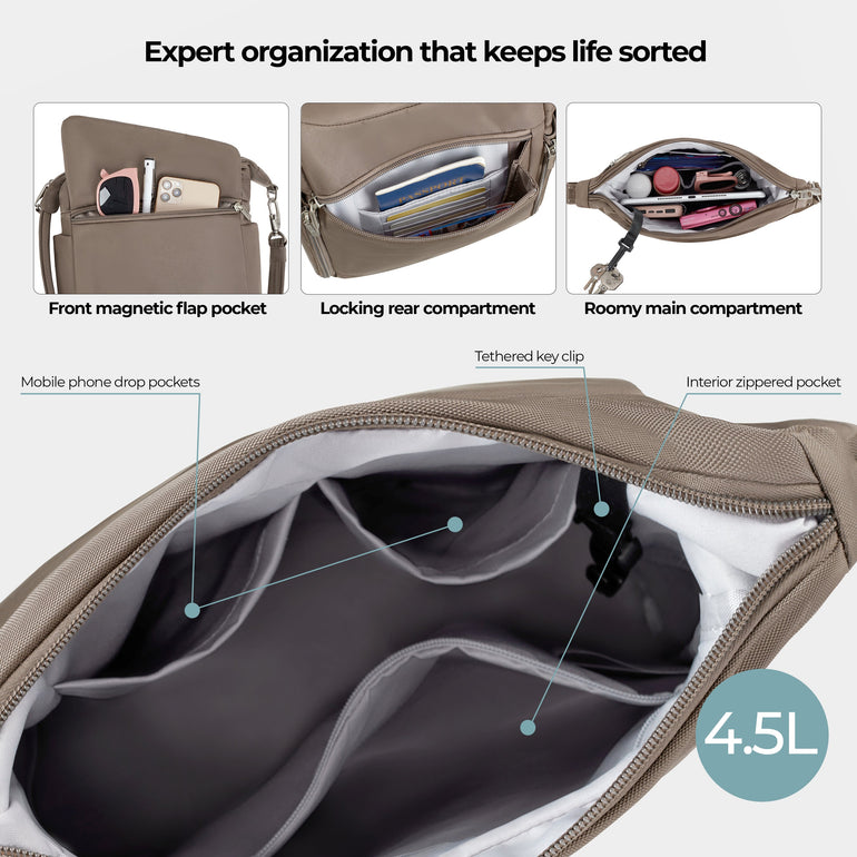 Travelon Messenger Travelon Anti-Theft Classic Messenger Bag (RFID Blocking)