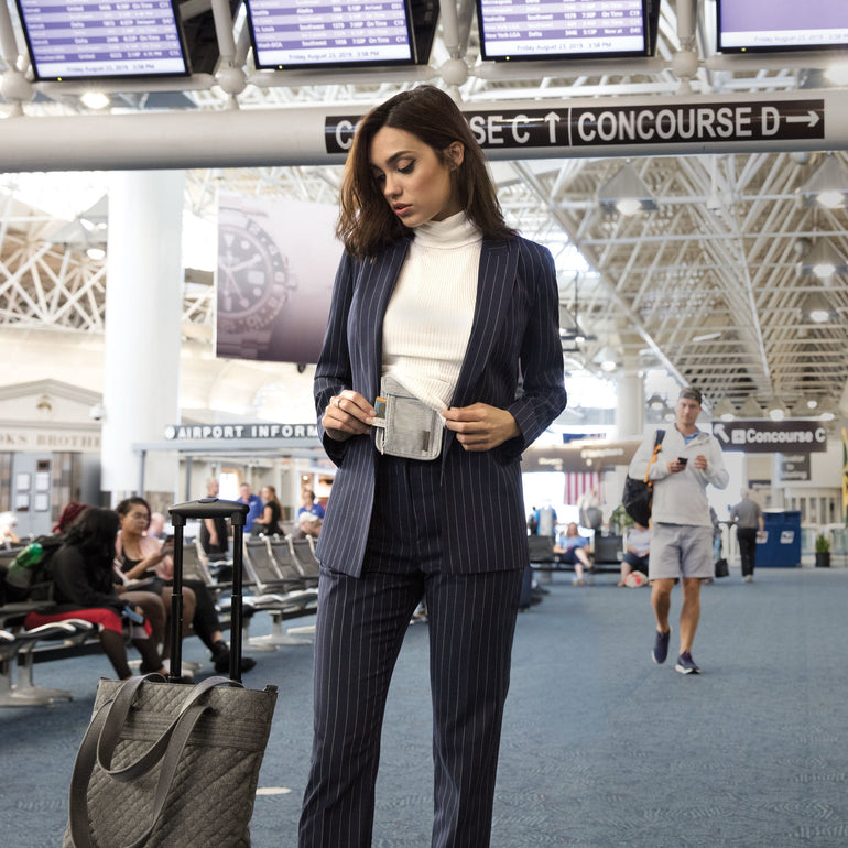 Travelon Neck Pouch Gray Travelon Undergarment Neck Pouch