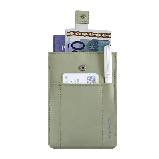 Travelon Passport Case Moss Travelon RFID Blocking Pull-Up Passport Holder