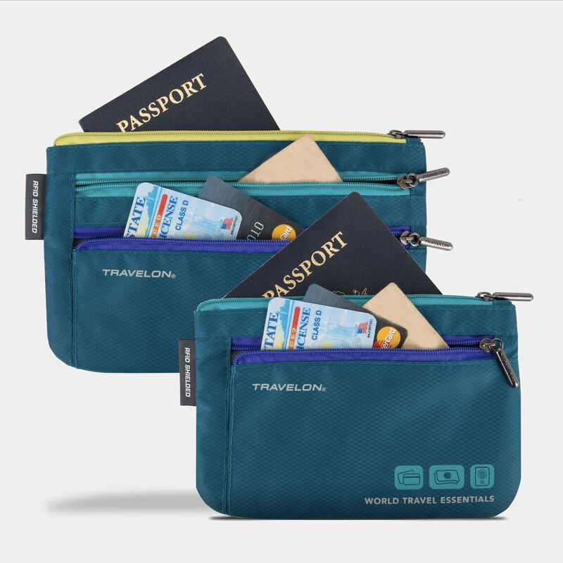 Travelon Passport Case Travelon World Travel Essentials Set of 2 Currency & Passport Organizers