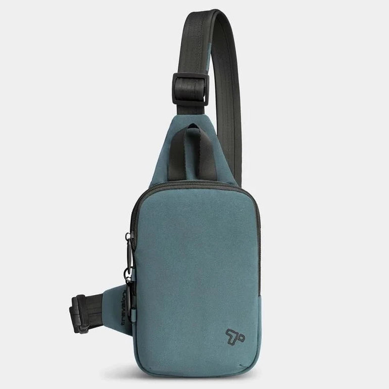 Travelon Sling Bag Slate Blue Travelon The Voyages Anti-Theft Compact Sling