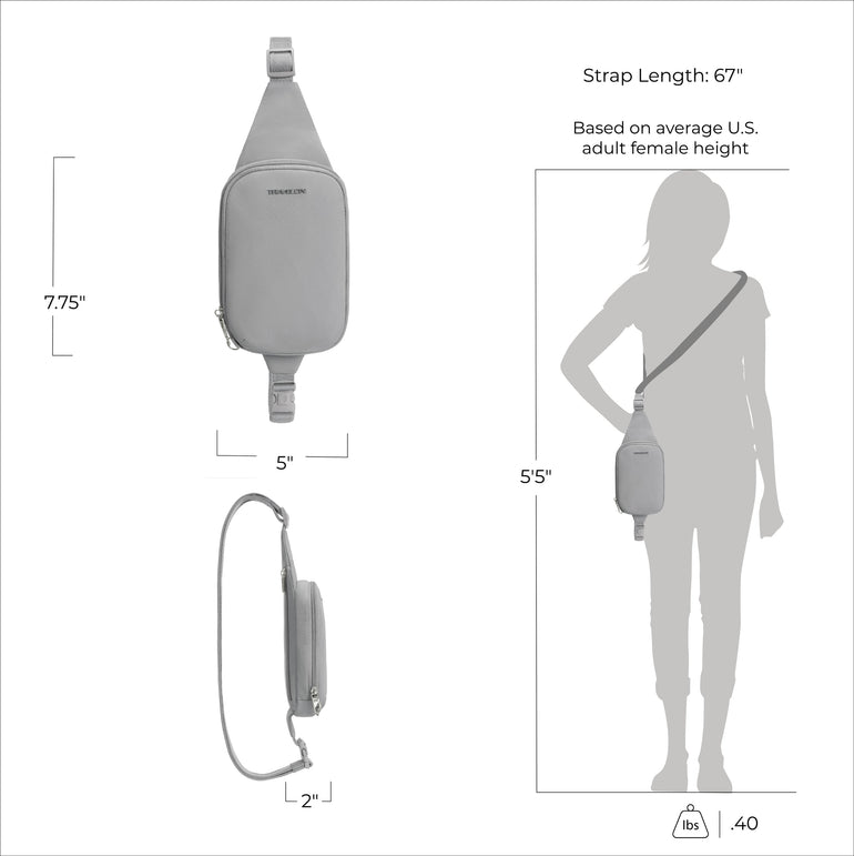 Travelon Sling Bag Travelon Roam Anti-Theft Compact Sling