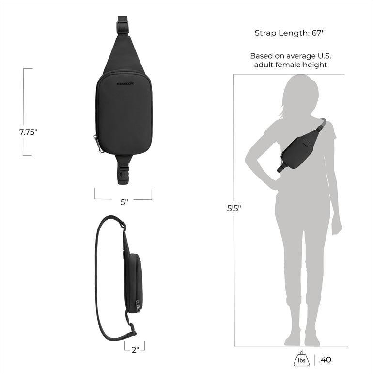 Travelon Sling Bag Travelon Roam Anti-Theft Compact Sling