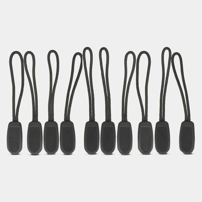 Travelon Travel Accessories Black Travelon Set of 10 Zip Extensions