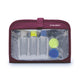 Travelon Travel Accessories Burgundy Travelon Wet/Dry 1 Quart Bag With Plastic Bottles