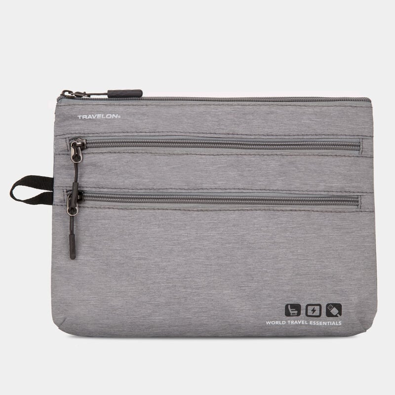 Travelon Travel Accessories Gray Heather Travelon World Travel Essentials Seat Pack Organizer