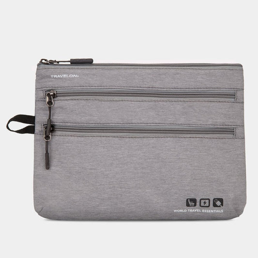Travelon Travel Accessories Gray Heather Travelon World Travel Essentials Seat Pack Organizer