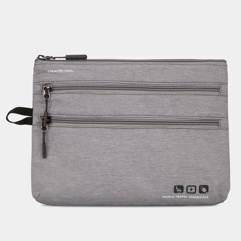 Travelon Travel Accessories Gray Heather Travelon World Travel Essentials Seat Pack Organizer