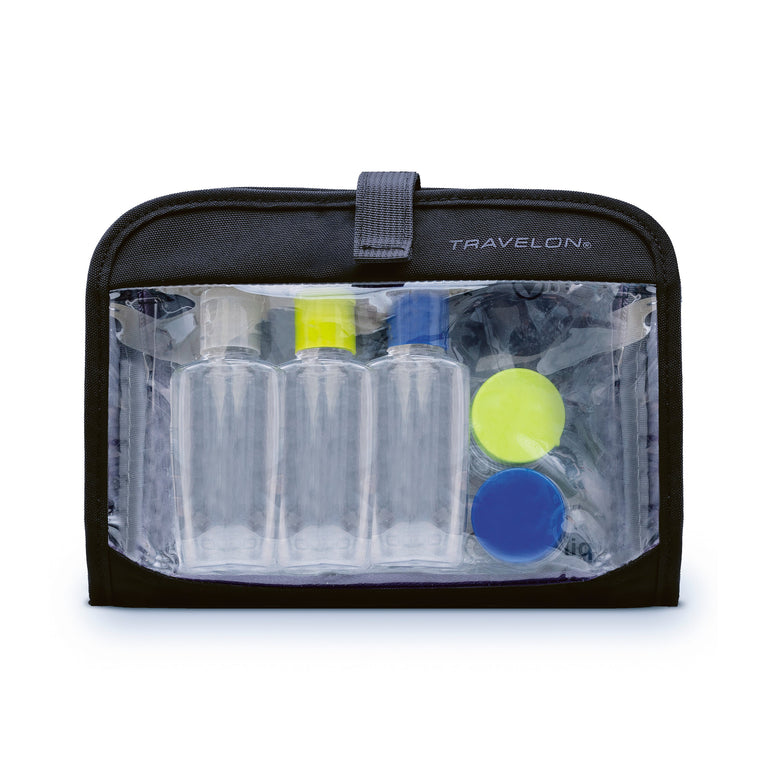 Travelon Travel Accessories Travelon Wet/Dry 1 Quart Bag With Plastic Bottles