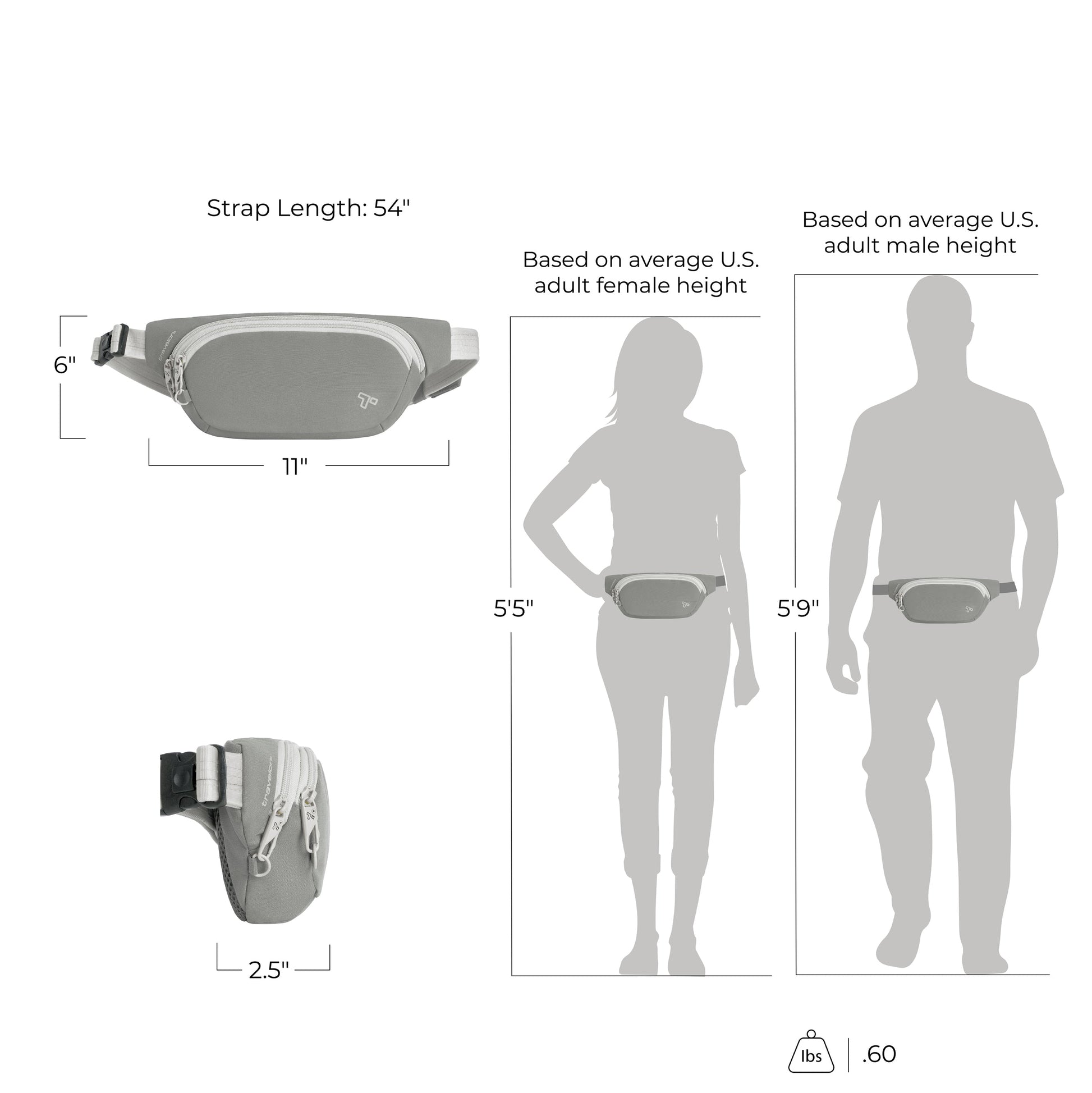 Travelon Waist Pouches Travelon The Voyages Anti-Theft Waist Pack