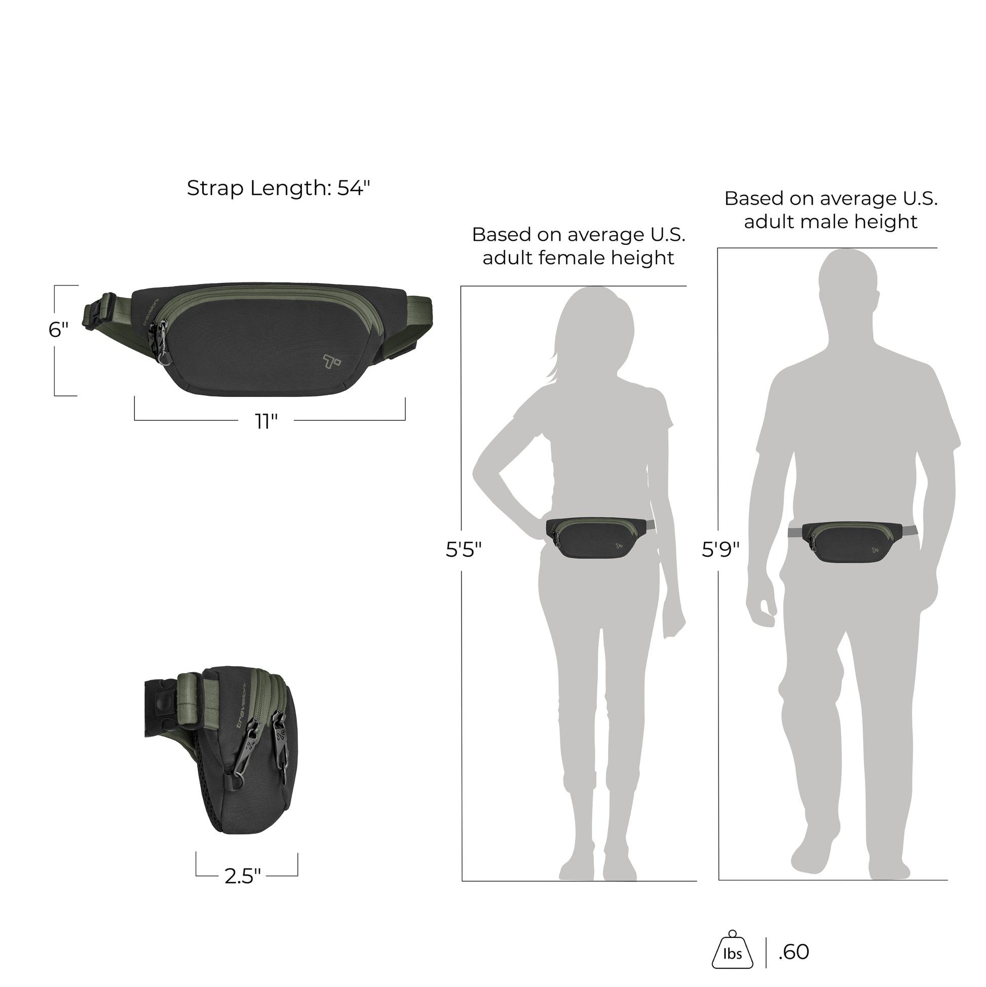 Travelon Waist Pouches Travelon The Voyages Anti-Theft Waist Pack