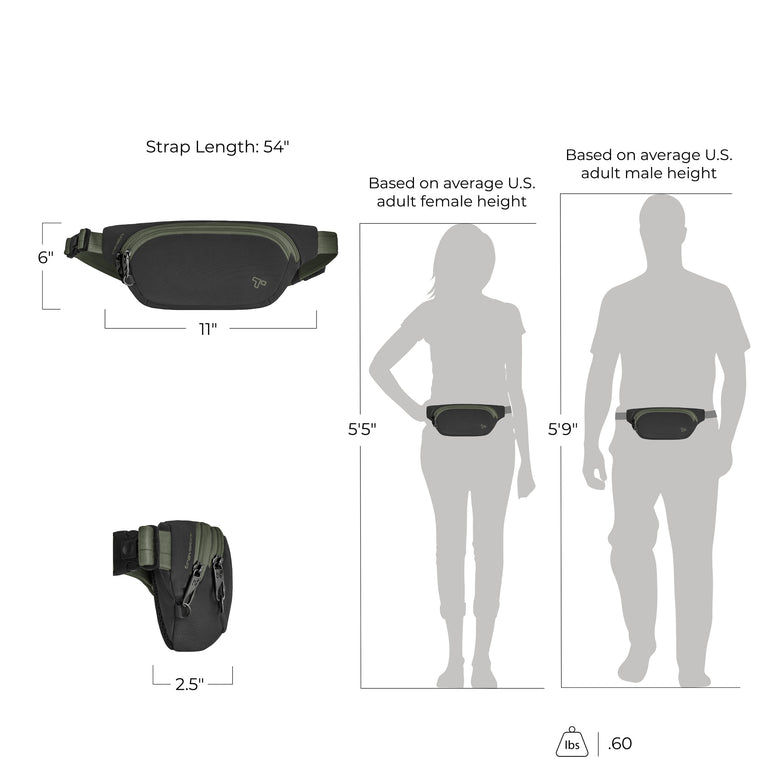 Travelon Waist Pouches Travelon The Voyages Anti-Theft Waist Pack