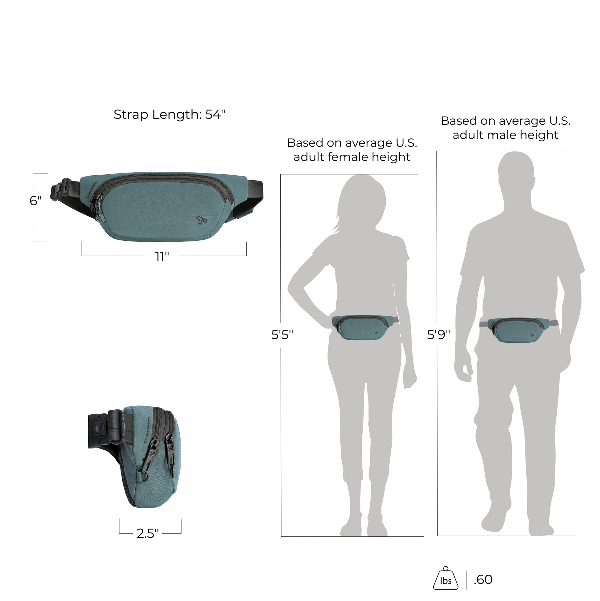 Travelon Waist Pouches Travelon The Voyages Anti-Theft Waist Pack