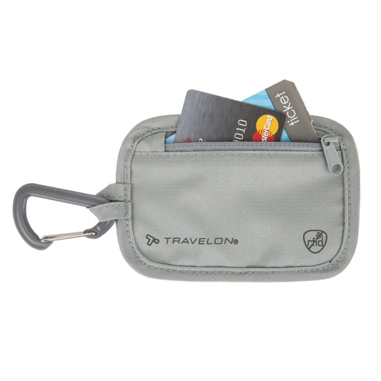 Travelon Wallets Gray Travelon RFID Blocking Clip Stash Pouch