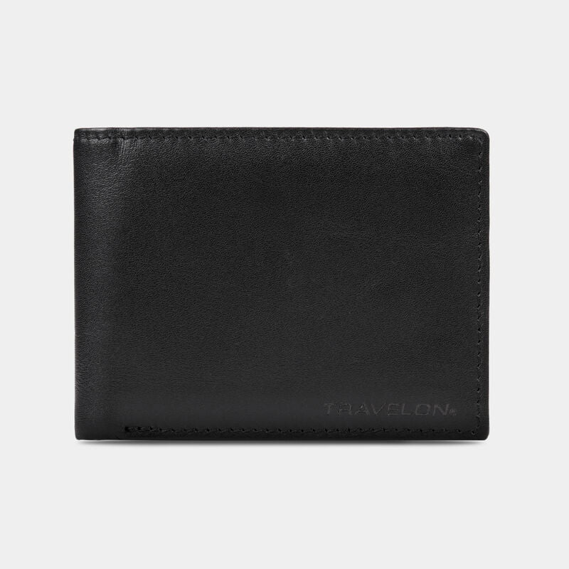 Travelon Wallets & Money Clips Black Travelon RFID Blocking Leather Billfold Wallet