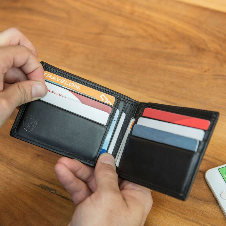 Travelon Wallets & Money Clips Black Travelon RFID Blocking Leather Billfold Wallet