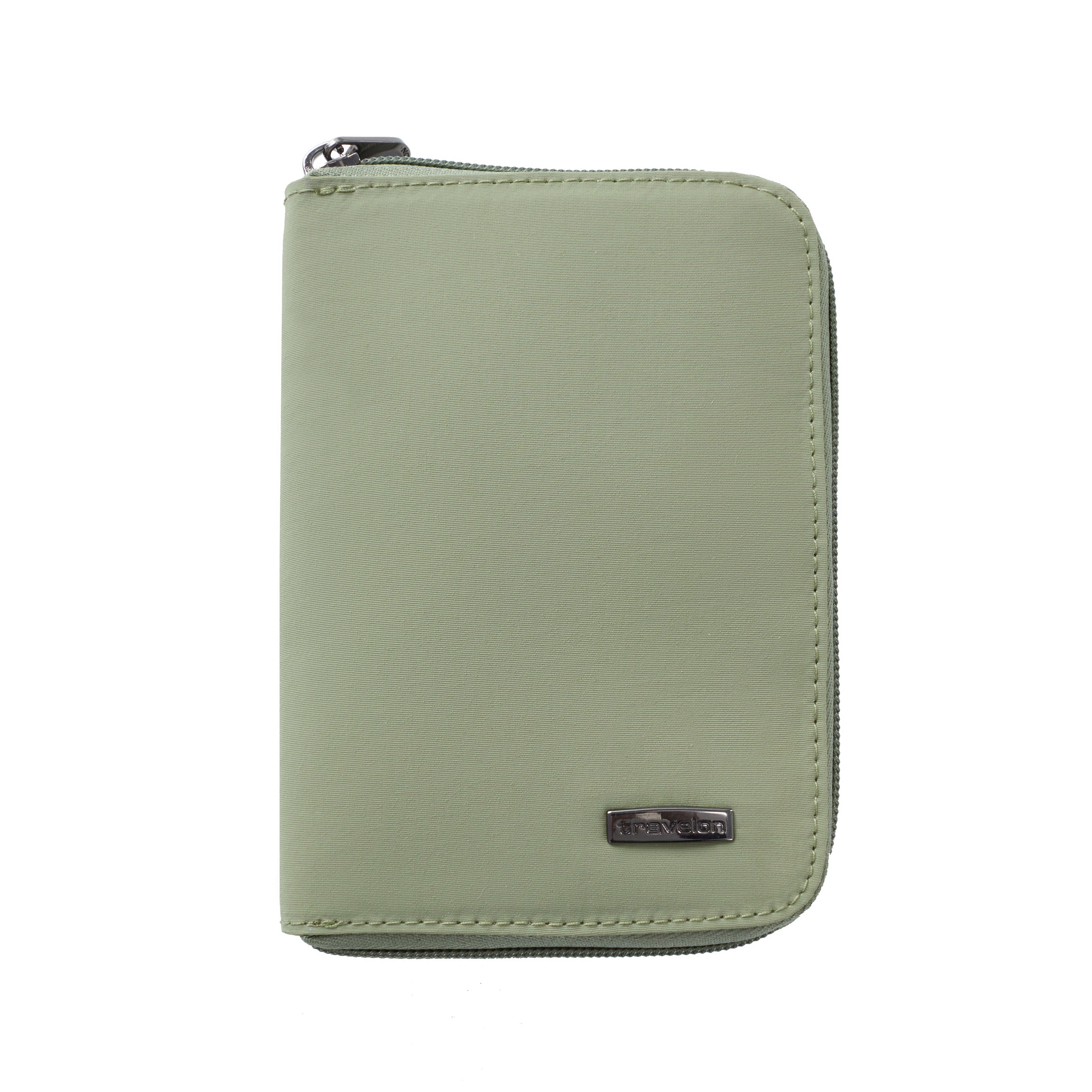 Travelon Wallets Moss Travelon RFID Blocking Passport Zip Wallet