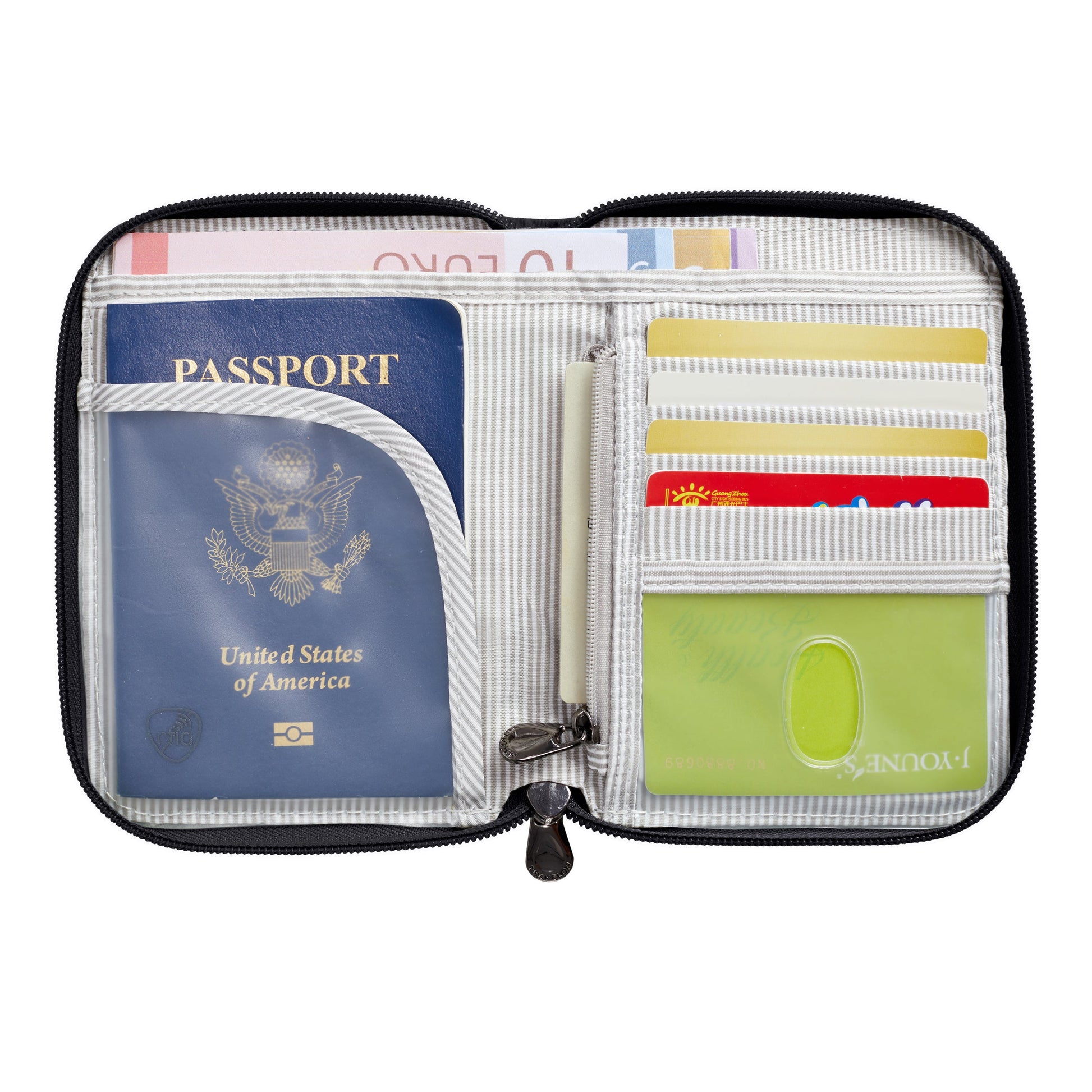 Travelon Wallets Travelon RFID Blocking Passport Zip Wallet