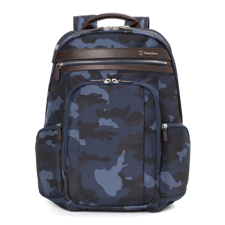 Travelpro Backpacks Blue Camo Travelpro Platinum Elite Business Backpack