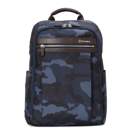 Travelpro Backpacks Blue Camo Travelpro Platinum Elite Slim Backpack