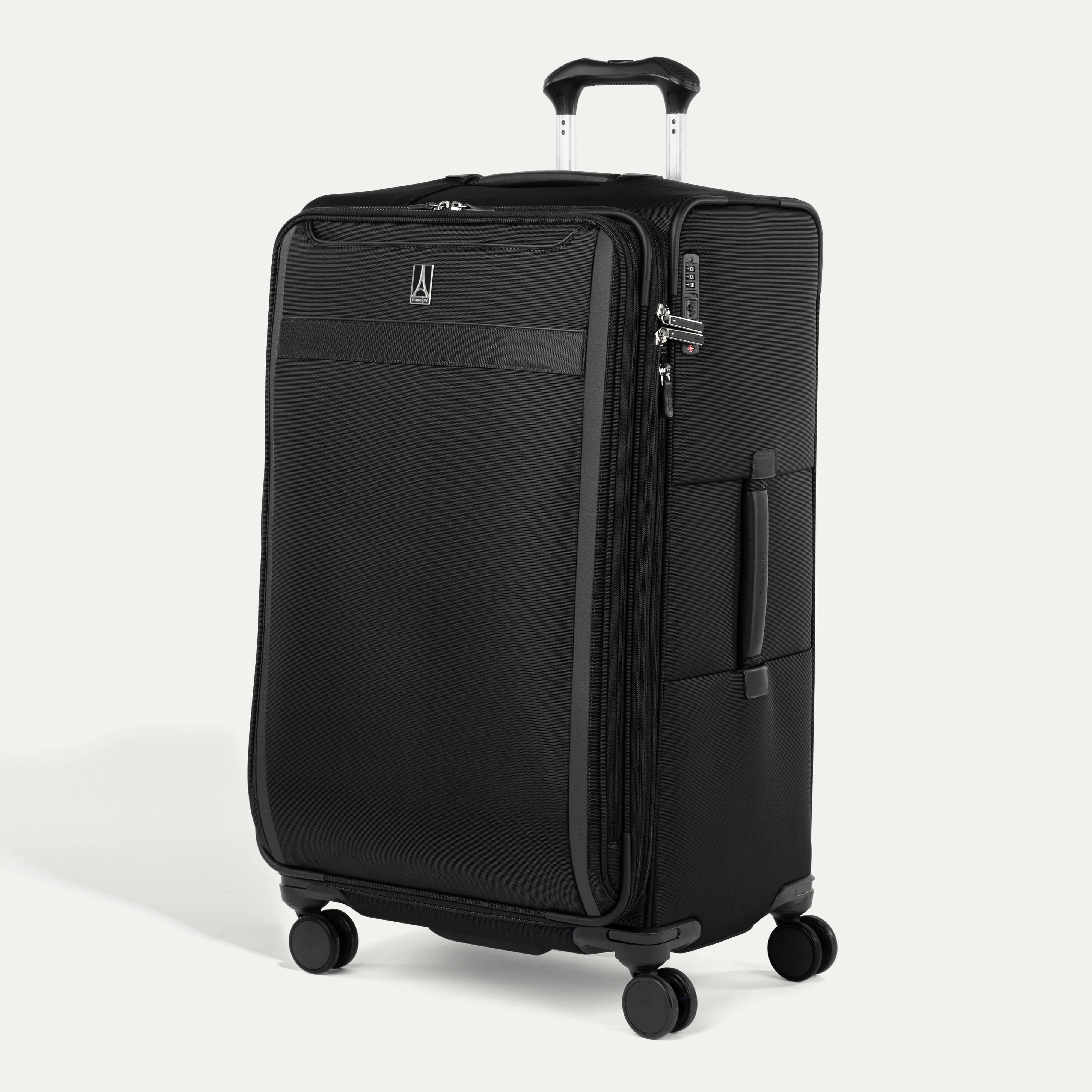 Travelpro Luggage Black Travelpro VersaPack+ Large Check-In Expandable Spinner Luggage