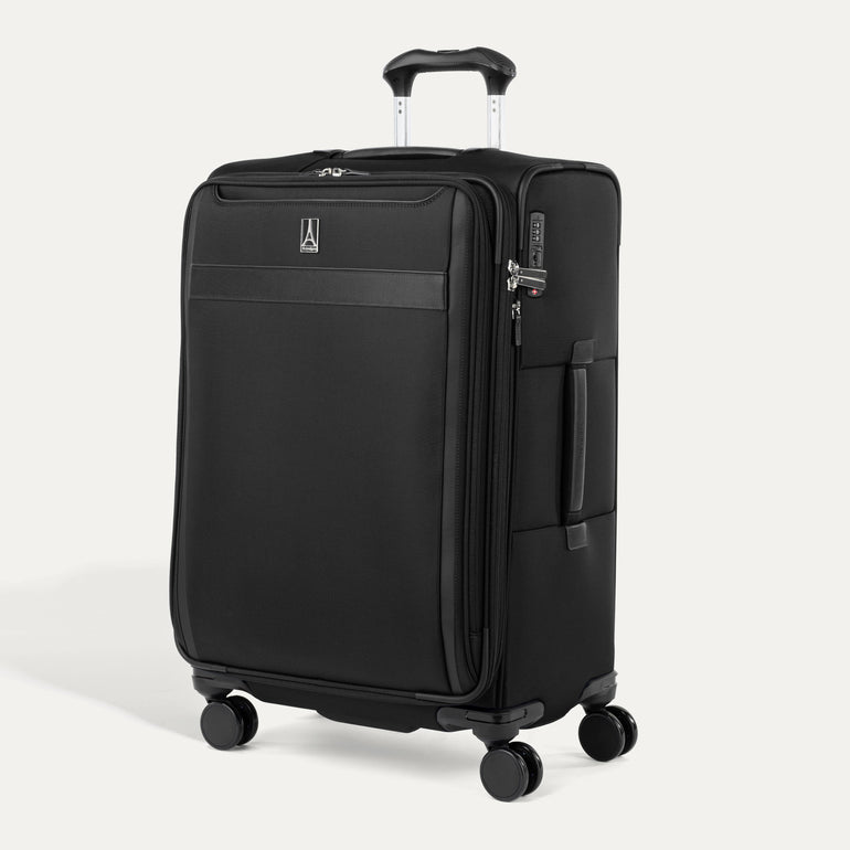 Travelpro Luggage Black Travelpro VersaPack+ Medium Check-In Expandable Spinner Luggage