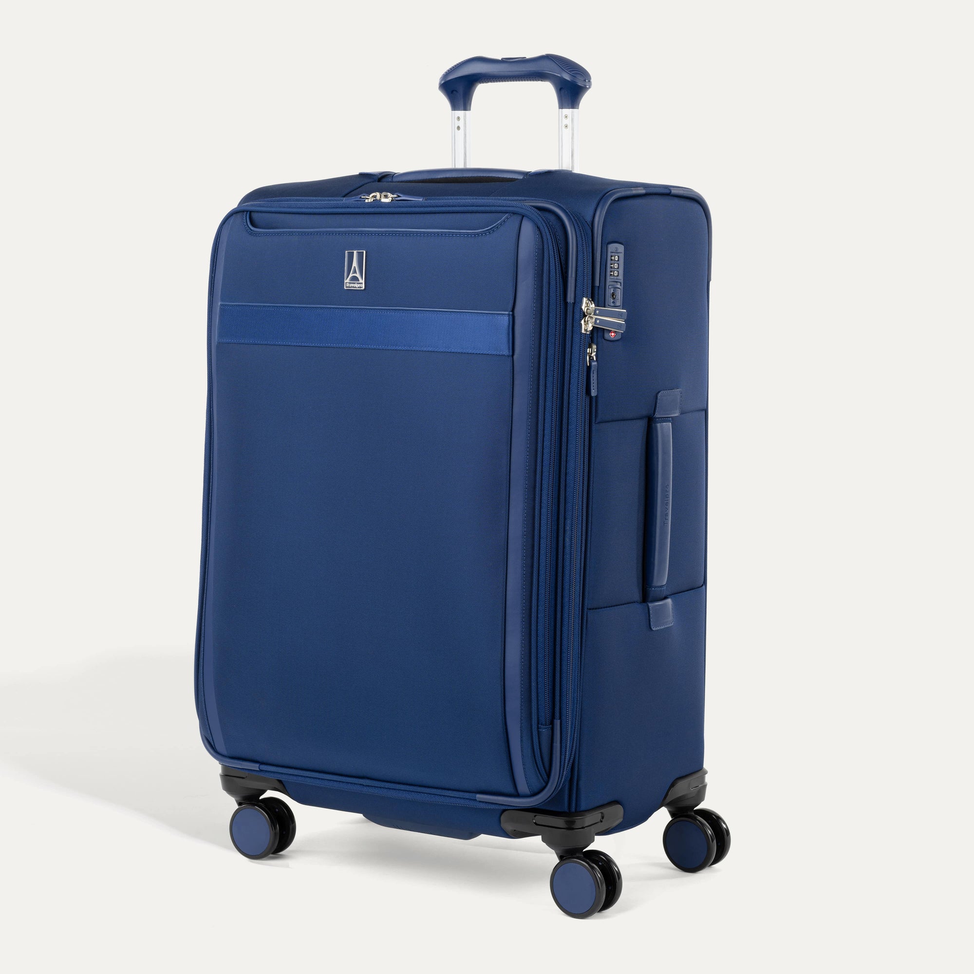 Travelpro Luggage Estate Blue Travelpro VersaPack+ Medium Check-In Expandable Spinner Luggage