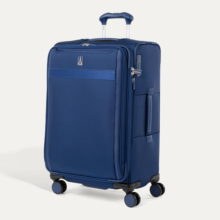 Travelpro Luggage Estate Blue Travelpro VersaPack+ Medium Check-In Expandable Spinner Luggage