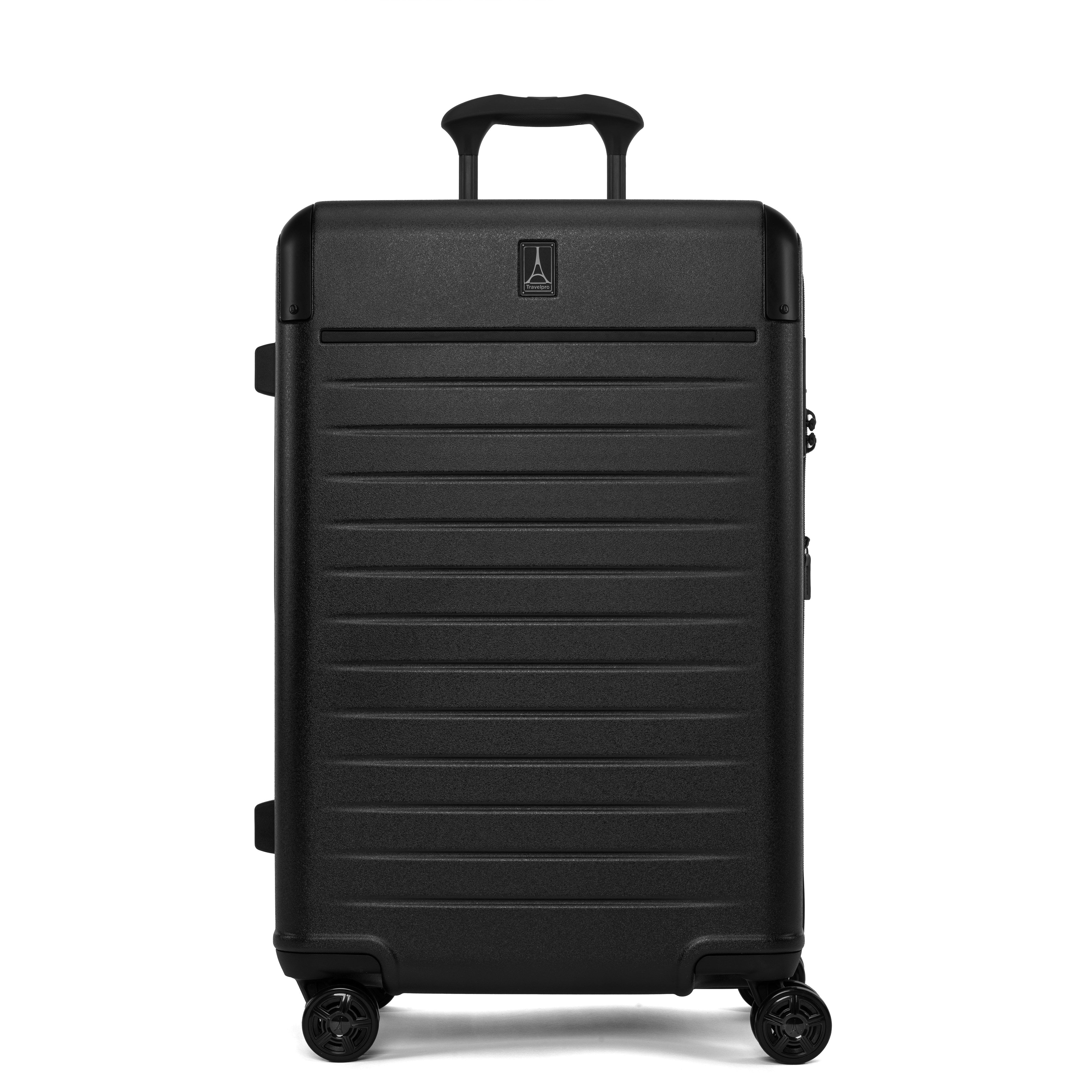 Travelpro Luggage Jet Black Travelpro Platinum Elite Check-In Hardside Spinner Medium Luggage