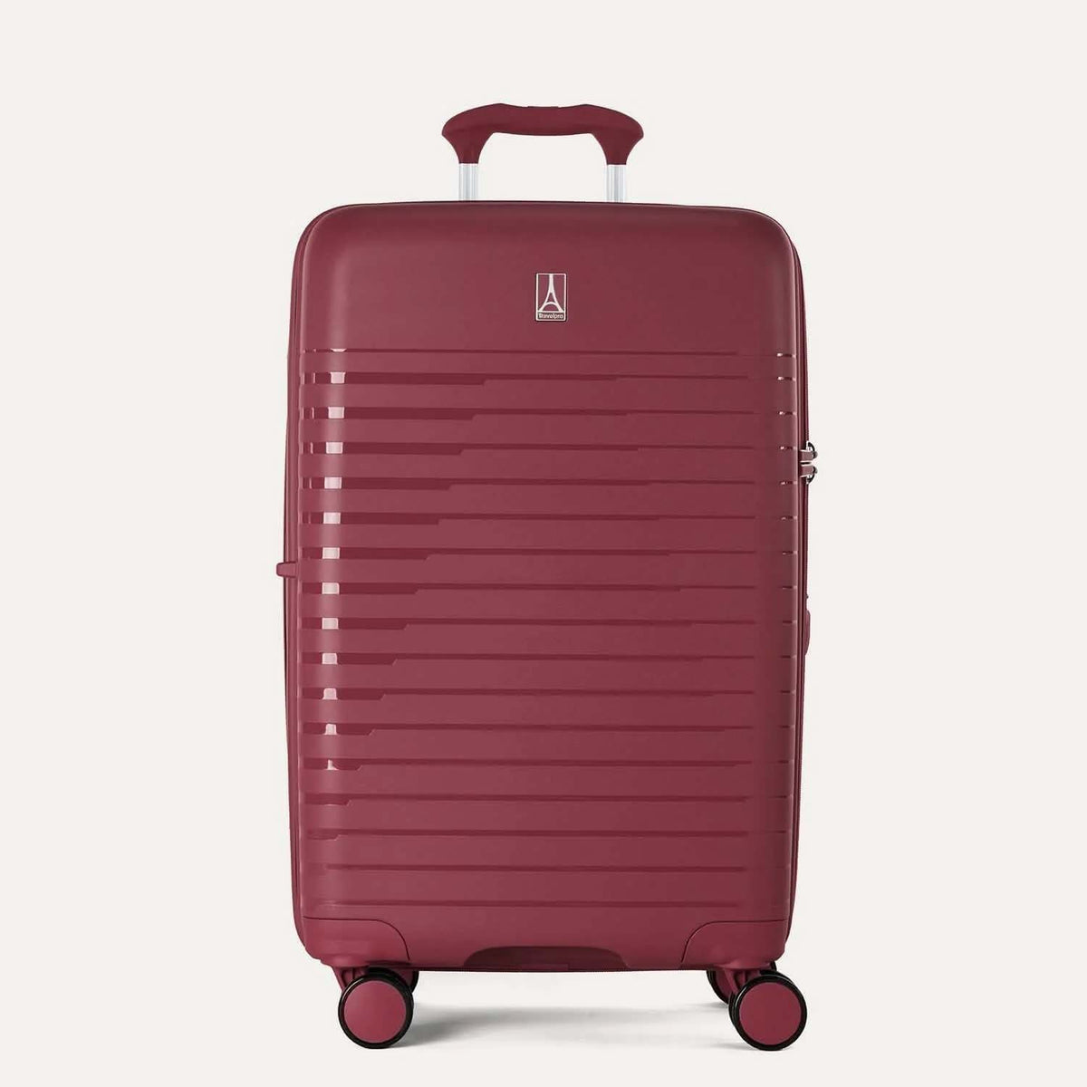 Travelpro Luggage Tibetan Red Travelpro Optima Expandable Check-In Spinner Medium Luggage